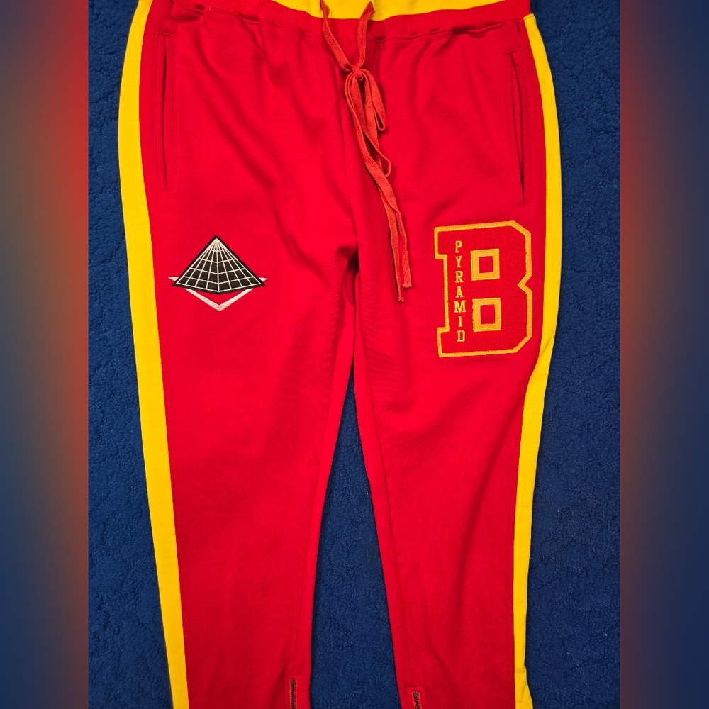 Black Pyramid Red/Yellow Joggers TI